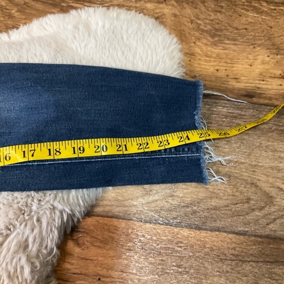 Hudson Krista Super Skinny Ankle Jeans Women size 27 Blue Raw Hem - Picture 4 of 10